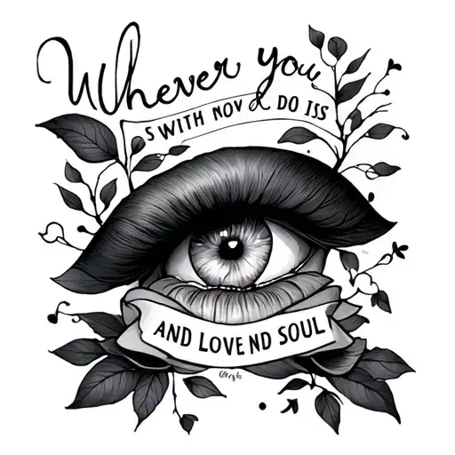 Whatever You Do Is With Love And Soul