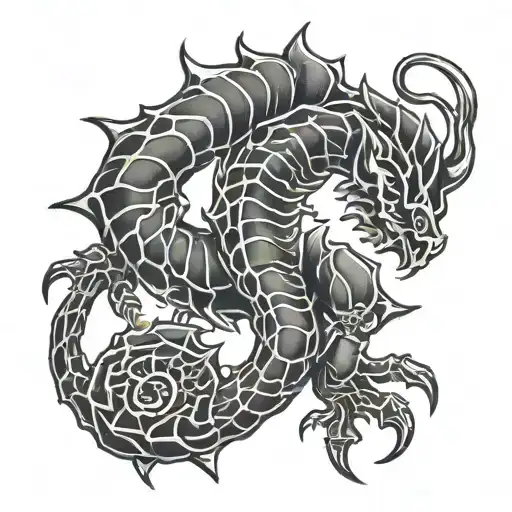 Scorpio Sign Symbol With Leo