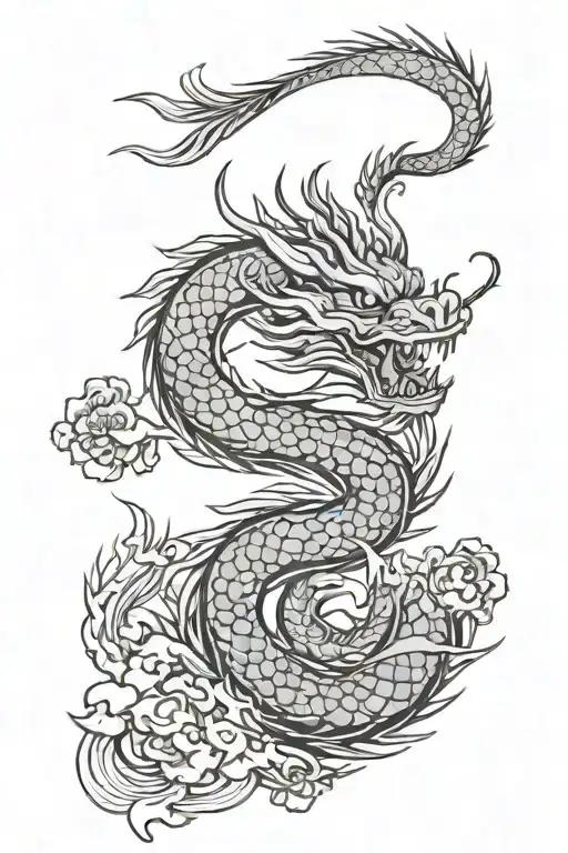 Chinese Dragon Flat Line Going