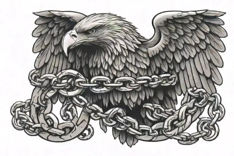 Eagle Holding Chain
