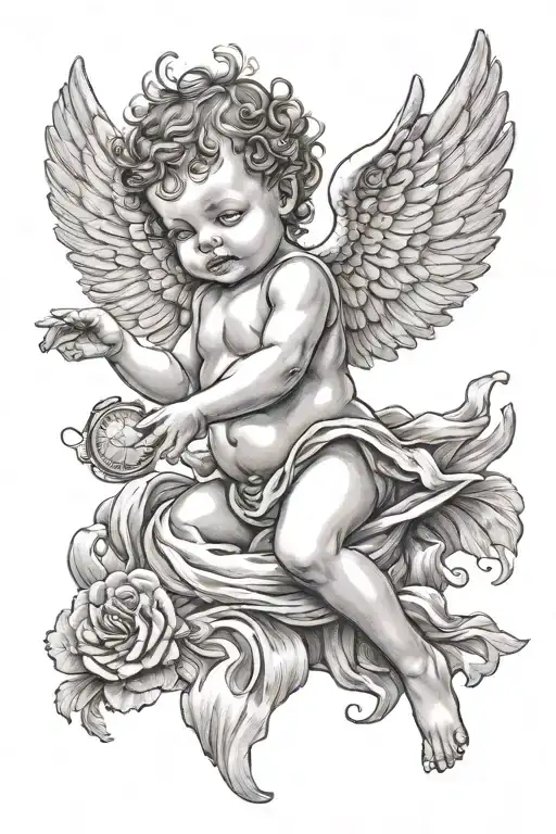 Baby Gaurdian Angel Flying