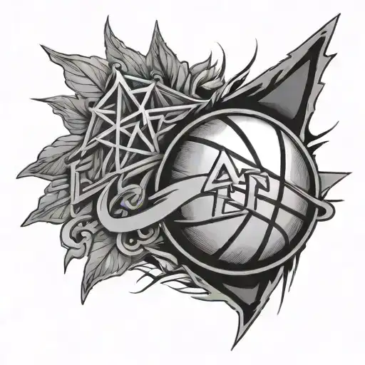 A Basketballwith Afor Basketball And Faith In God