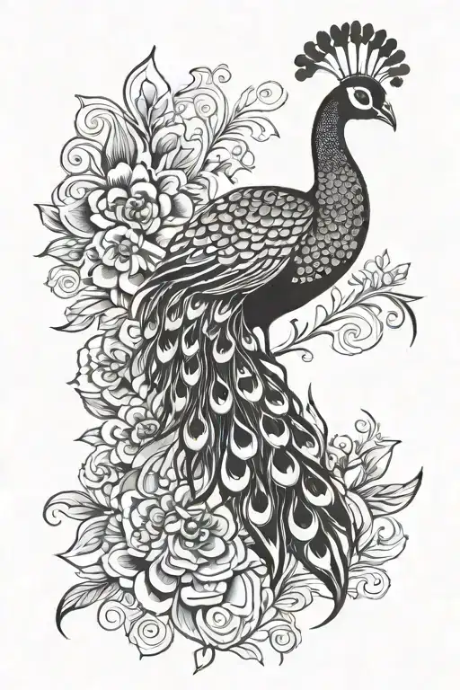 Beautiful Peacock Simple