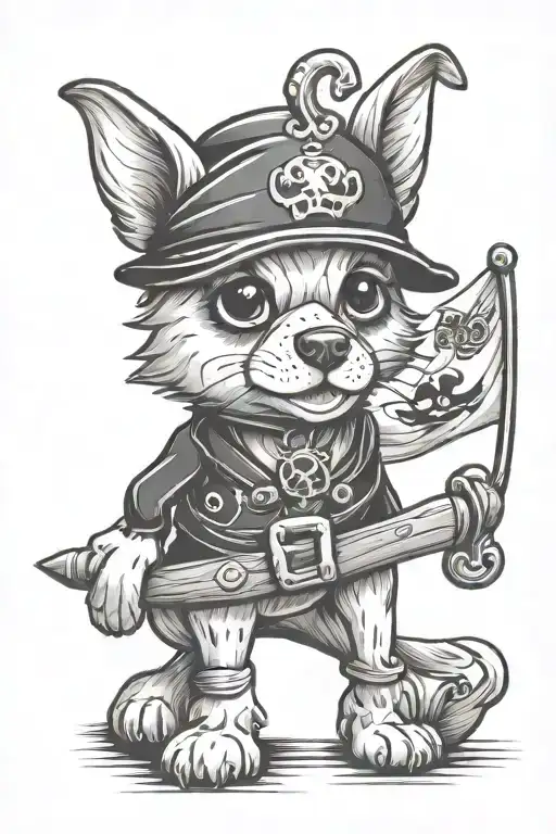 Cute Dog As Jolly Roger