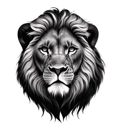 Realistic Lion And Eye