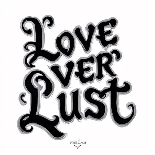 Love Over Lust Words