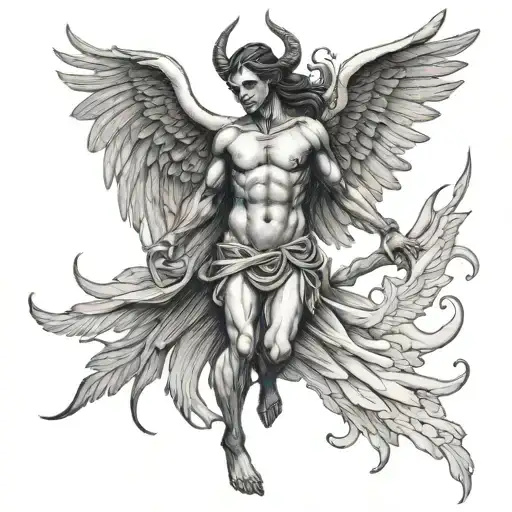 Demon Slaying An Angel Wings