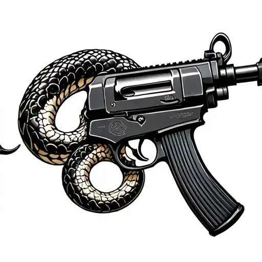 Ak 47 With Snake