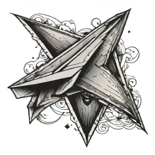 Aesthetic Paper Airplane Tattoo Inspired