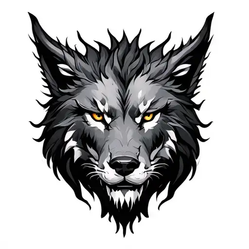 Dragon Lion Wolf Faceoff