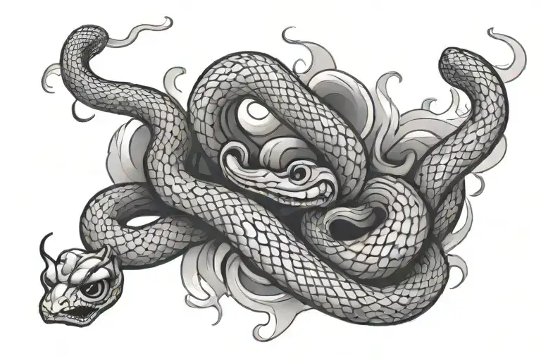 Snake And Smoke