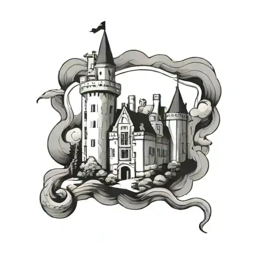 Minimalist Scottish Inspired Feminine Castle