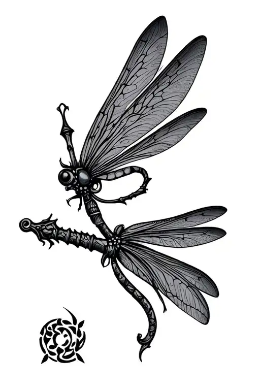 Dagger With Dragonfly