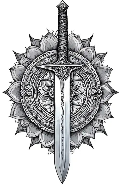 Lord Of The Rings Sword And Mandala