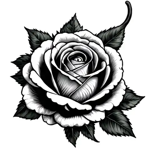 Fine Raspberry Rose With A Halo