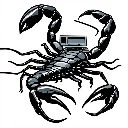 Scorpion And Computers Together Symbolizing The Client's