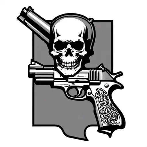 Skull Law Enforcement Texas Guns
