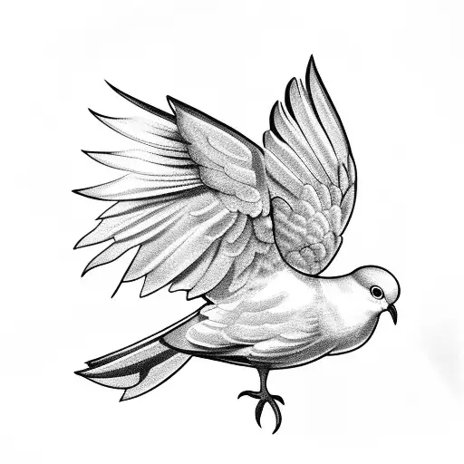 Dove With Olive Branch And Arrows