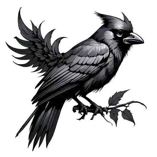 Skull Crow Cardinal