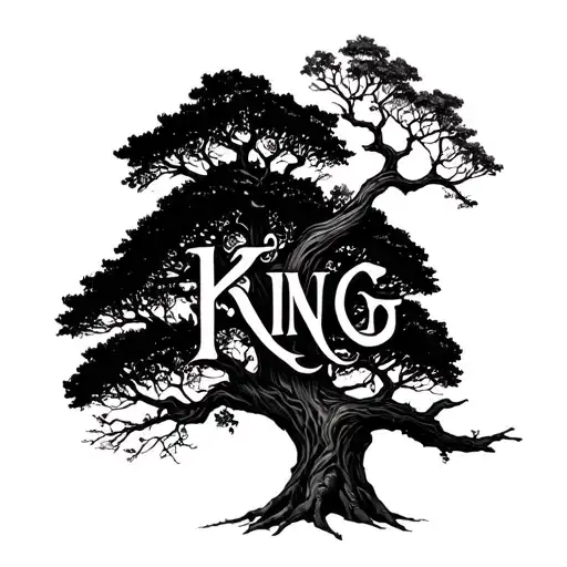 Tree Of Life With The Name King Hidden In Branches