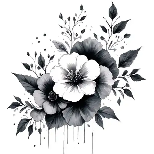 Paints Of Degas And Flowers