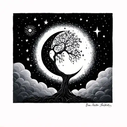 Star Tree Moon Sun Mini