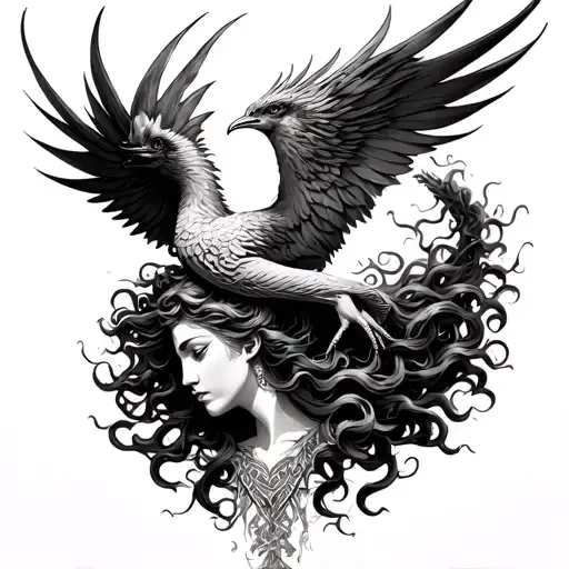 Pheonix Rising From Medusa