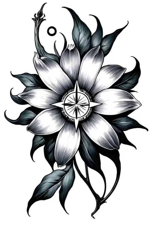 Georgia Okeefe Flower Compass