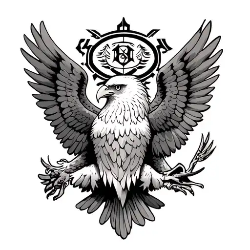 Eagle With The Symbol Of Administration Is A Measure