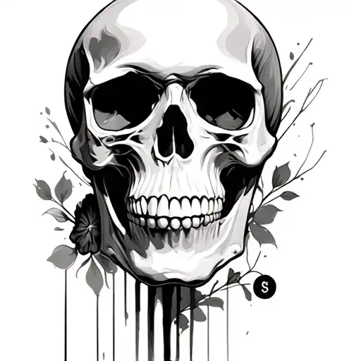 Skull With Portrait