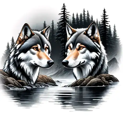 4 Wolfs Forest Stream Flowing