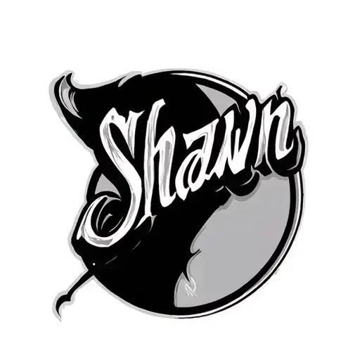 The Name Shawn In A Semi Circle