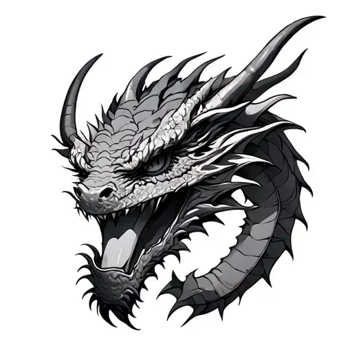 Dragon With Ony Mask