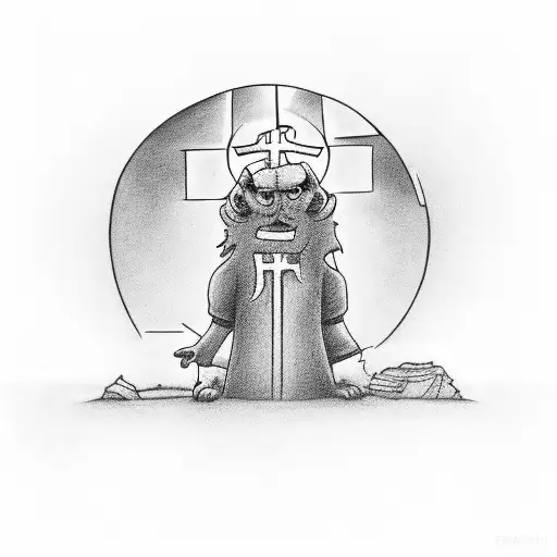 Peter Reaching Out To Jesus