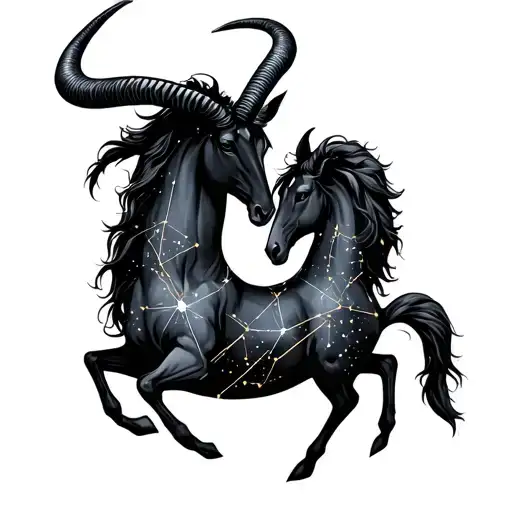 Capricorn And Capricorn Constellation Merging
