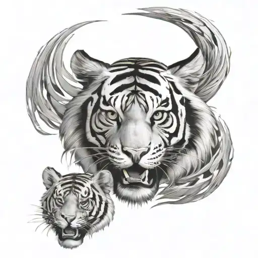 Tiger And Only Masks