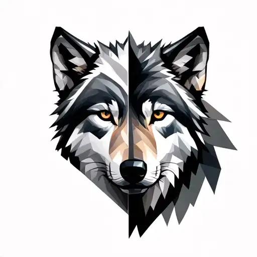Half Wolf Half Geometric