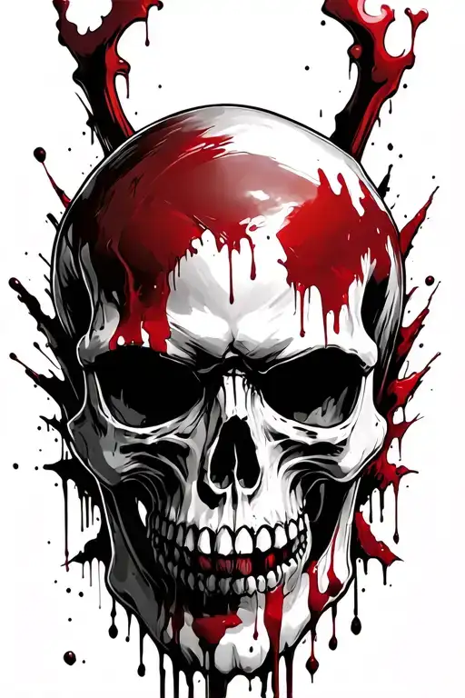 Cyclops Skull With Bloody