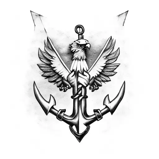 Eagle In A Anchor