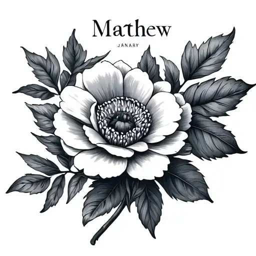 The Name Mathew With January Birth Flower
