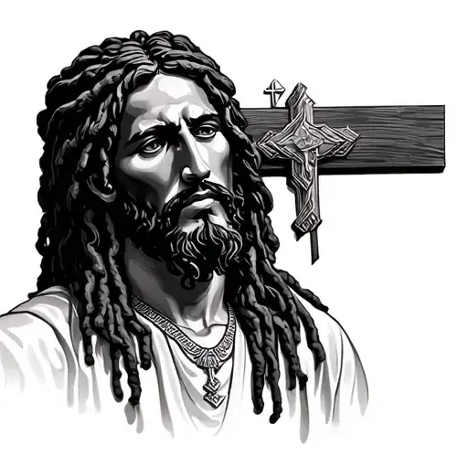 Black Jesus With Locs Christ