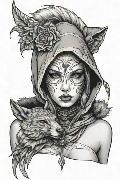 Women With Animal Hood
