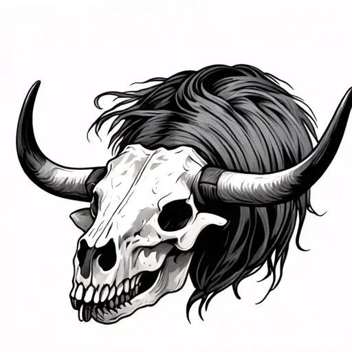 Longhorn Skull With Fafo