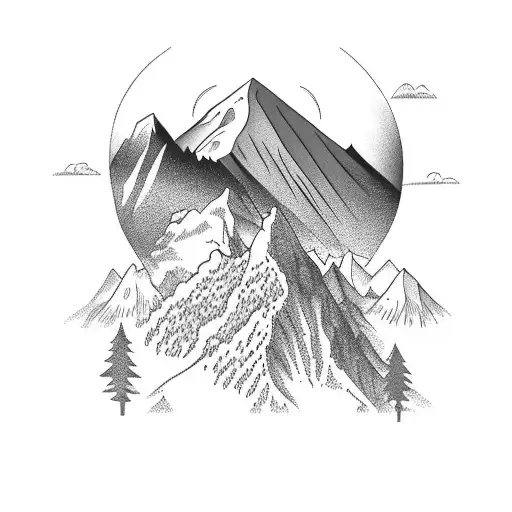 Mountain Scene With Christianity