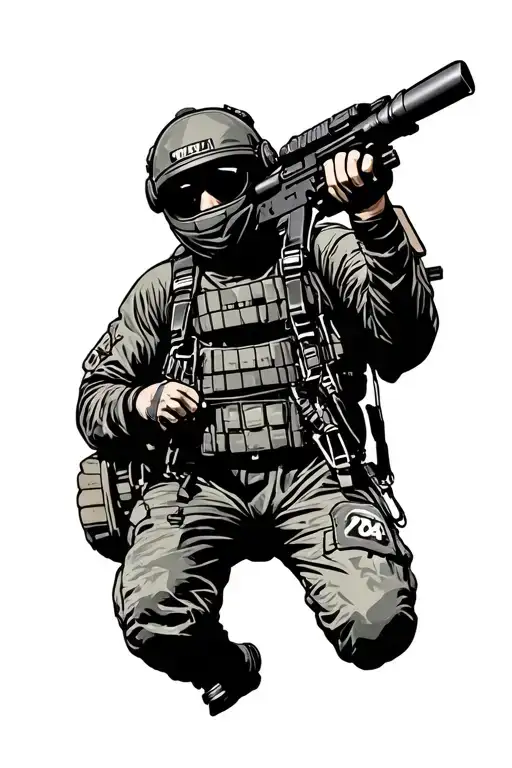 Military Skydive Freefall Jtac Sniper