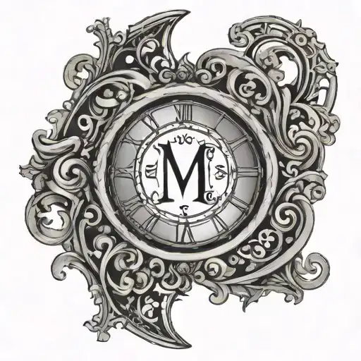 Filigree And Negative Space Roman Numerals