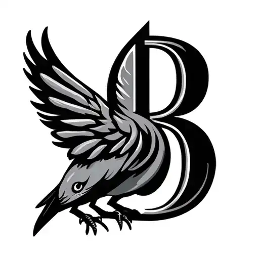 Bird Made Out Of B Letters