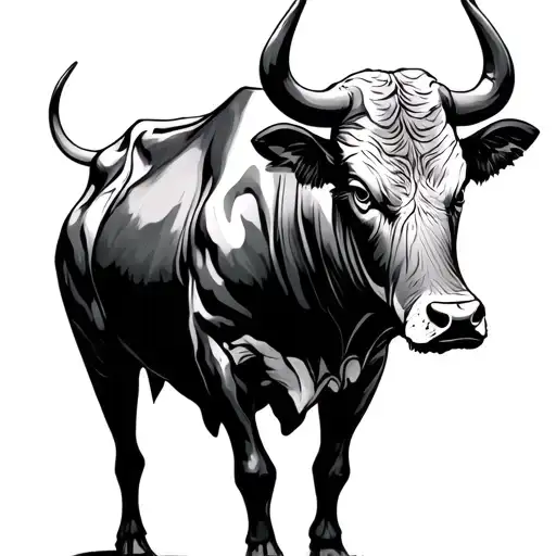 Bull Sketch Style