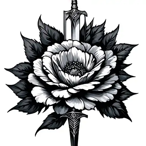 Dagger In A Flower