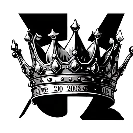 Kings Crown With 2003 In Roman Numerals